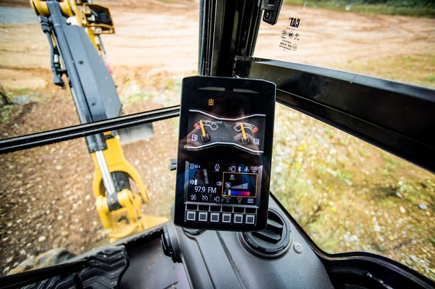 LED monitor display makes it easier to operate mini excavator
