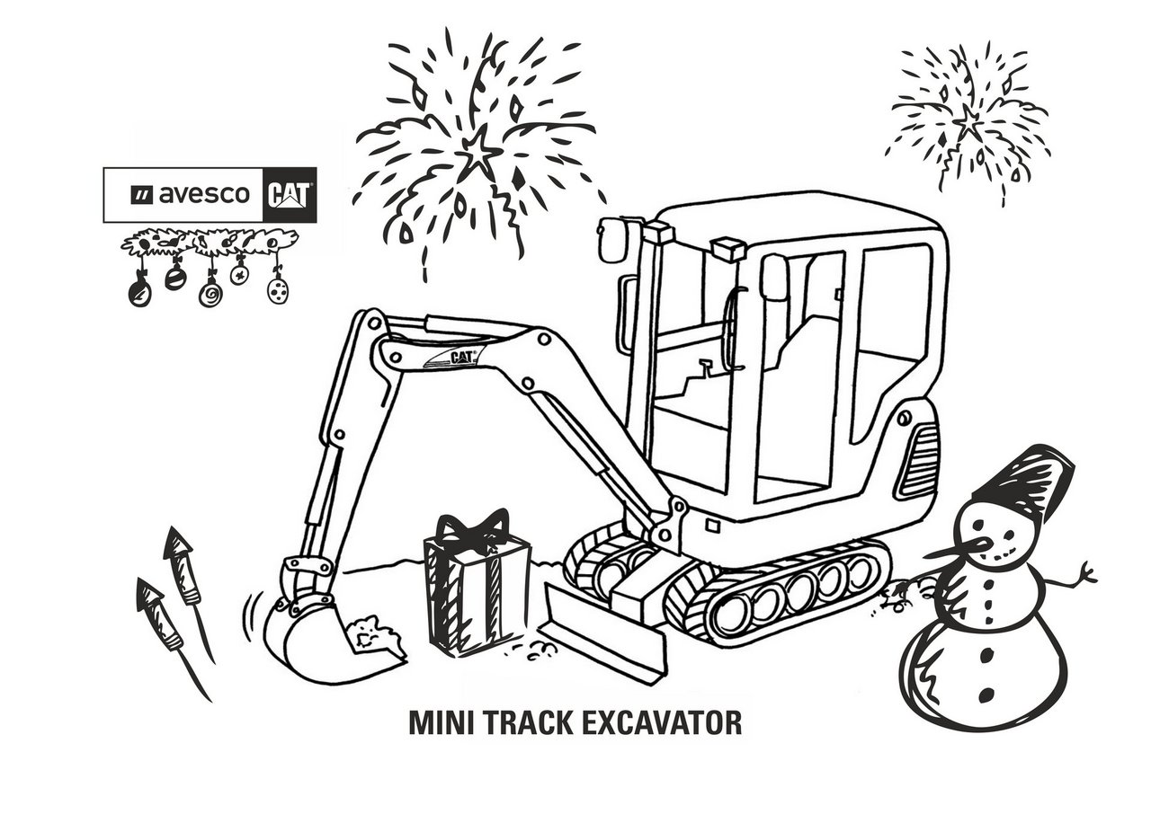 mini track excavator Avesco Cat