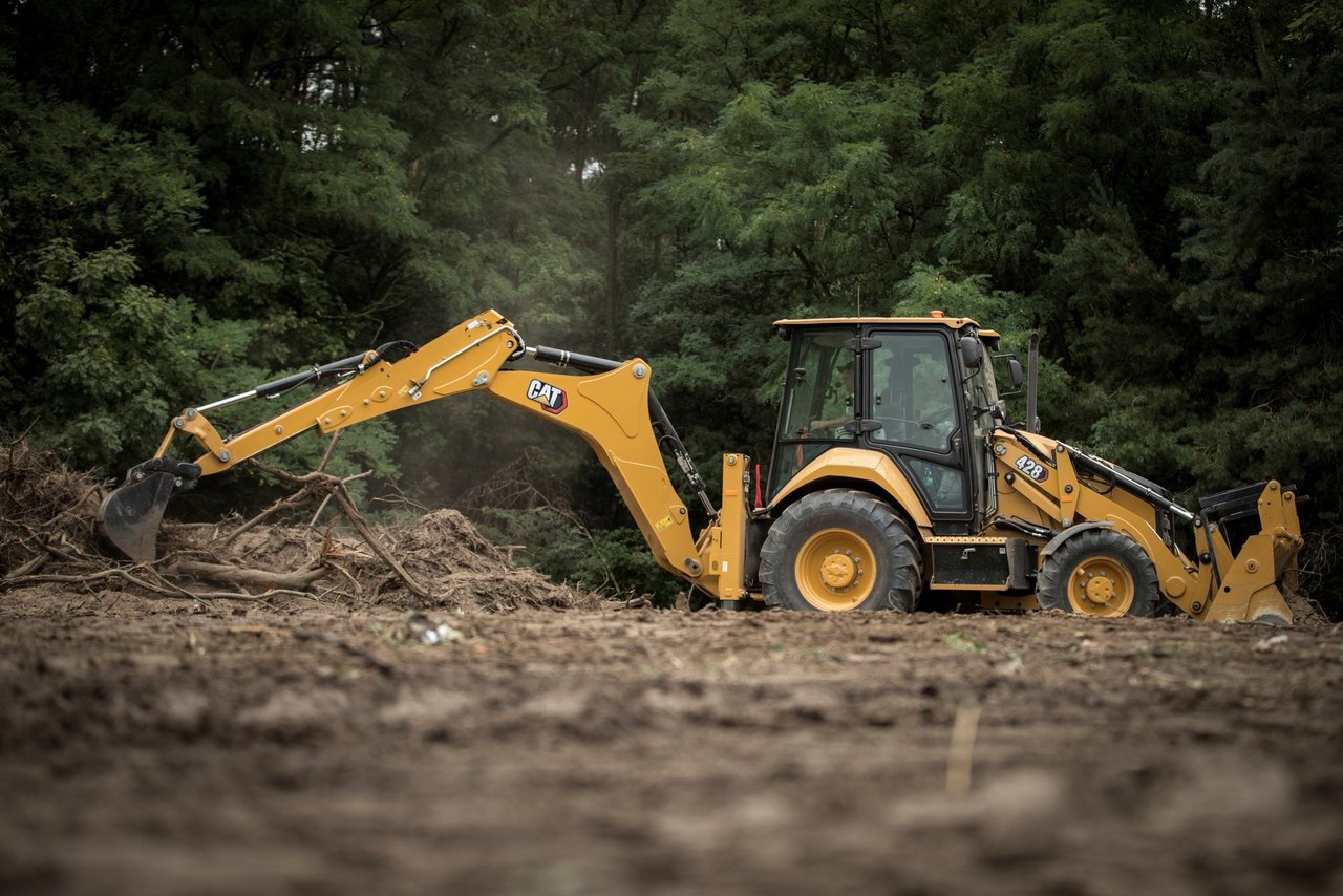 Cat 428 laadurekskavaator